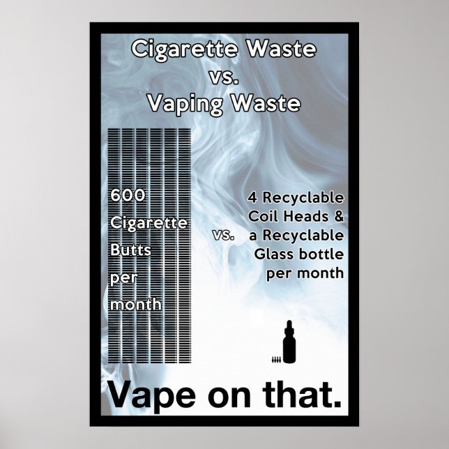 Vape på den Poster informationen (Framsidan)