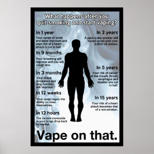 Vape på den Poster informationen
