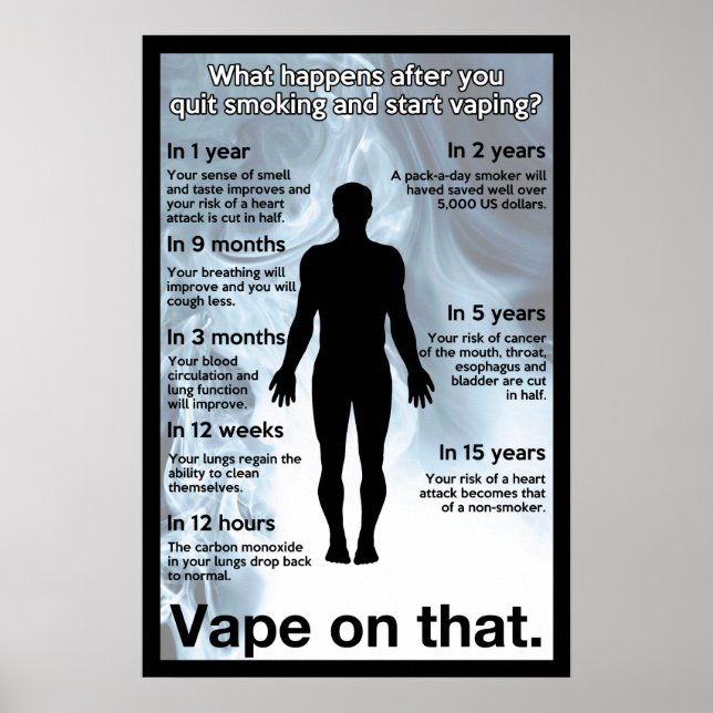 Vape på den Poster informationen (Framsidan)