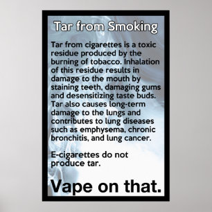 Vape på den Poster informationen