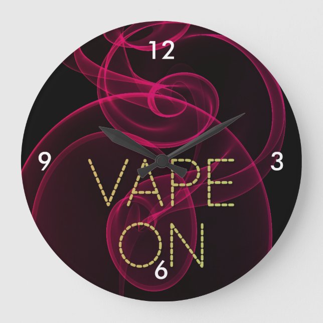 Vape på mörka rosor röker stor klocka (Framsida)