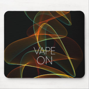 Vape på orangegrönt röker musmatta