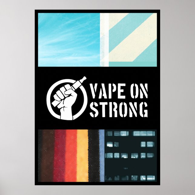 Vape på stark poster (Framsidan)
