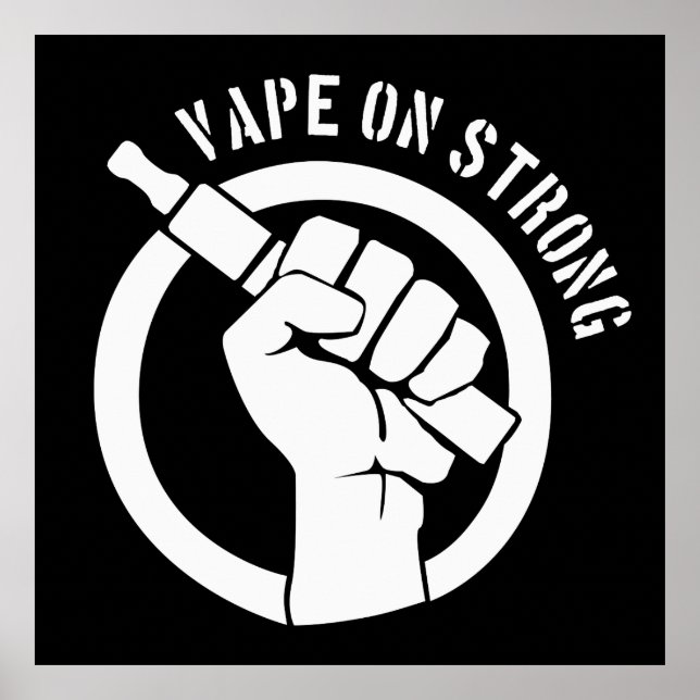 Vape på stark poster (Framsidan)