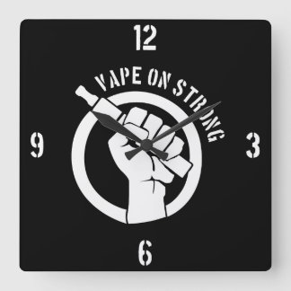 Vape på starkt fyrkantig klocka