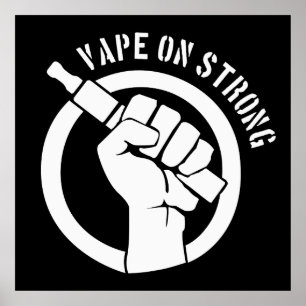 Vape på starkt poster