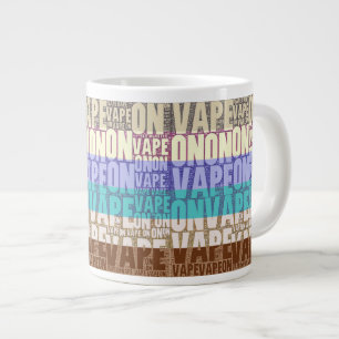 Vape på typografi - turkos jumbo mugg