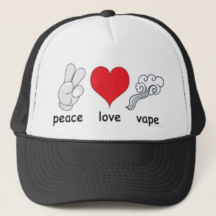 Vape Peace Kärlek Vape av VapeGoat Truckerkeps