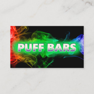 Vape Puff Pub Black Affärskort Visitkort