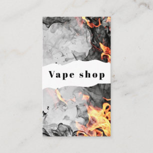 Vape Rökaffär Butik Elektronisk Cigarett Visitkort