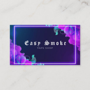 Vape Shop Neon Visitkort
