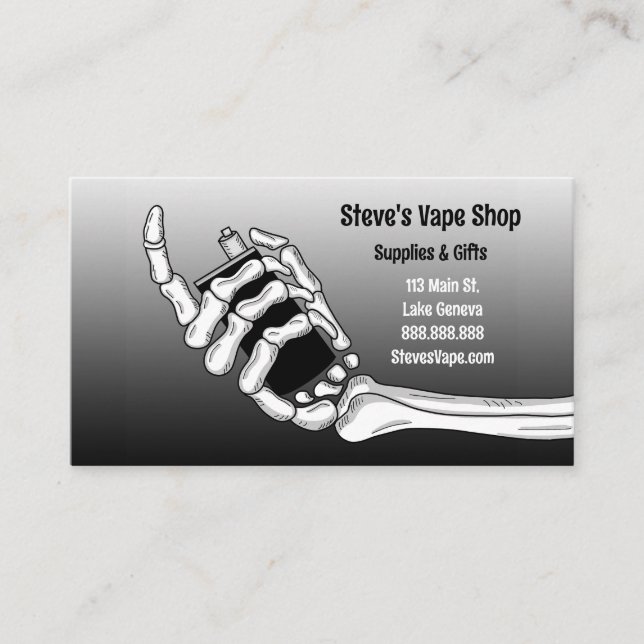 Vape Shop Visitkort (Framsida)
