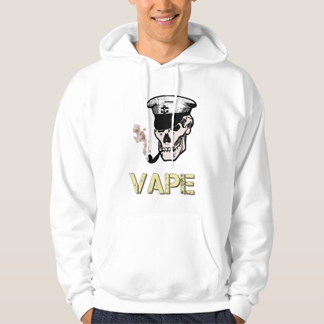 Vape skalleGrunge Hoodie (Framsida)