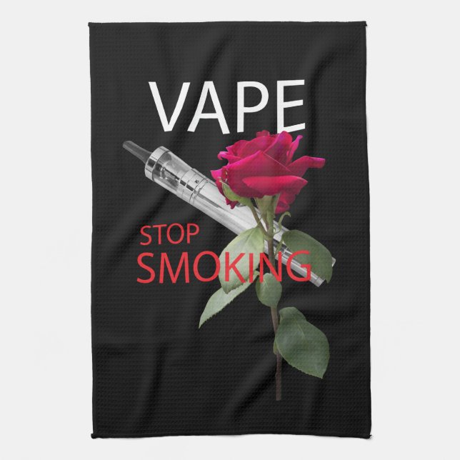Vape. Sluta röka Kökshandduk (Vertikal)