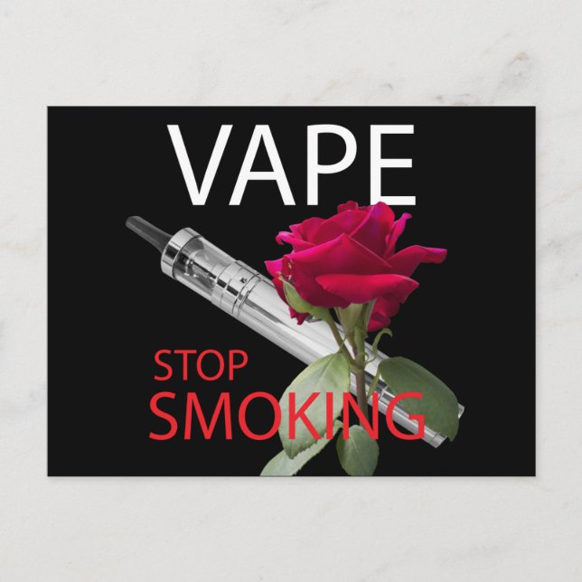 Vape. Sluta röka Vykort (Framsida)