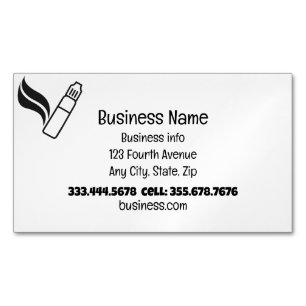 Vape Smoke Shop Store Electronic Cigarette Magnetiska Visitkort