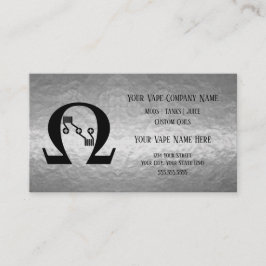 VAPE | Sub Ohm Silver Business Social Media Visitkort