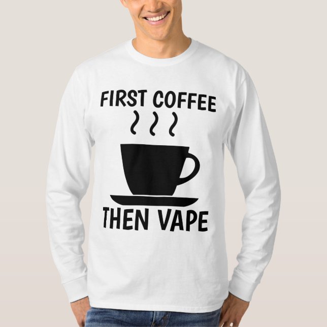 VAPE T-shirts Tees COFFEE (Framsida)