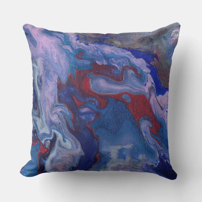 Vape Vibrant Abstrakt Lila Pillow Kudde (Framsida)