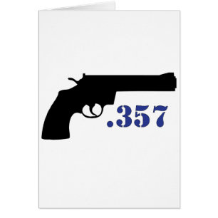 ** VAPEN .357 ** HÄLSNINGSKORT