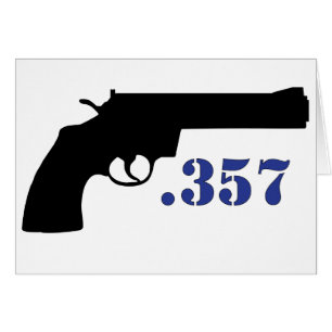 ** VAPEN .357 ** HÄLSNINGSKORT