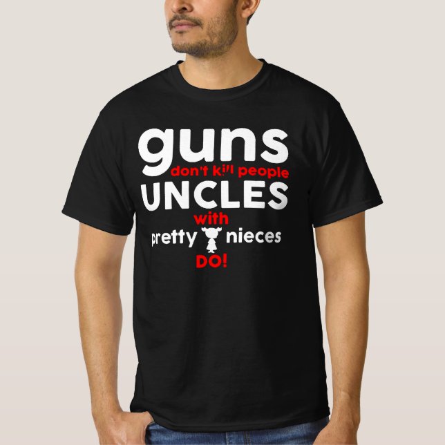 Vapen är inte döda folk i gör antivapen t shirt (Framsida)