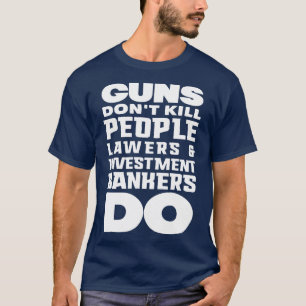 Vapen är inte dödor vita t shirt