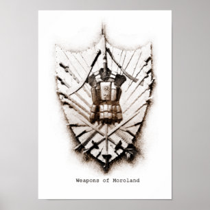 Vapen av det Moroland trycket Poster