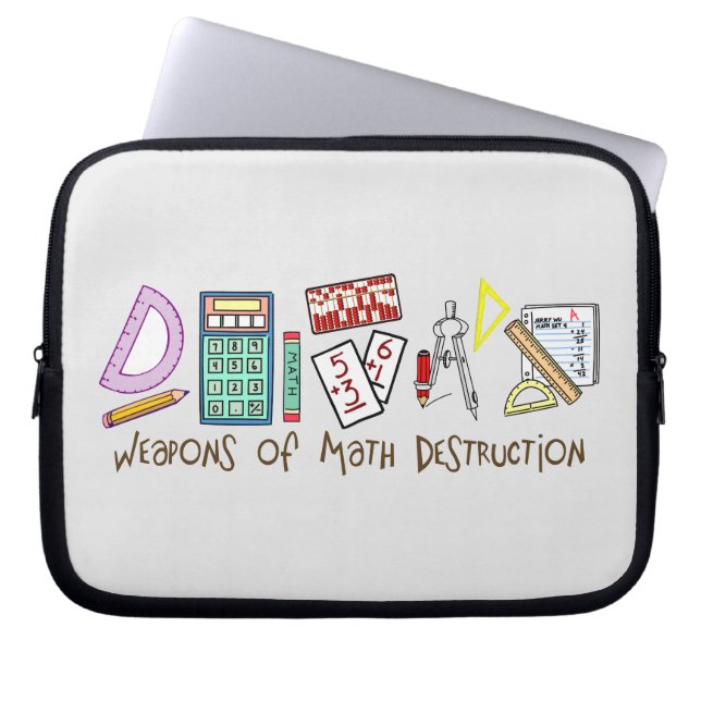 Vapen av Mathförstörelse Laptop Sleeve (Framsidan)
