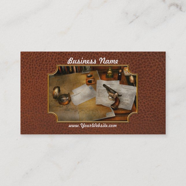 Vapen - äventyr av militärt liv visitkort (Framsida)