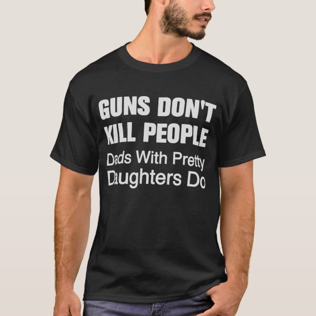 Vapen dödar inte folk utslagsplats tee shirt (Framsida)