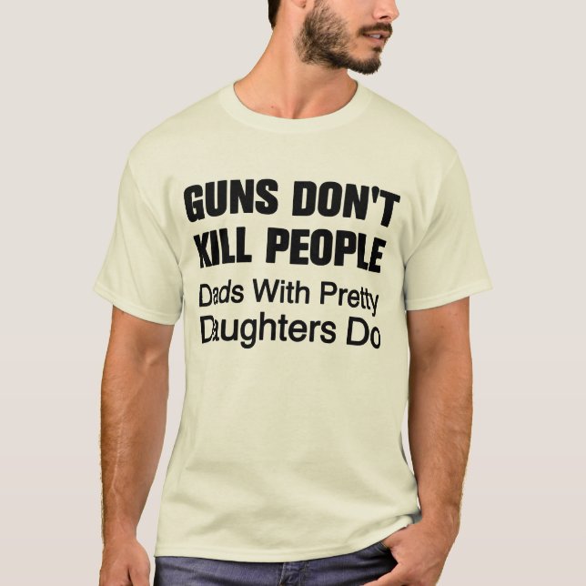 Vapen dödar inte folk utslagsplats tee shirt (Framsida)