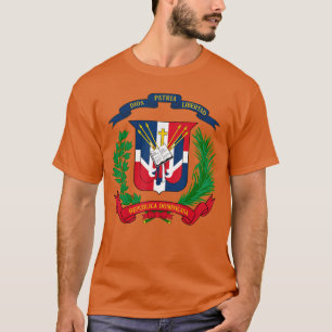 Vapen Dominikanska republiken Flagga Dominica T Shirt