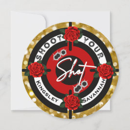 Vapen eller Ro | Skjut upp visning av Genderna Sho Inbjudningar