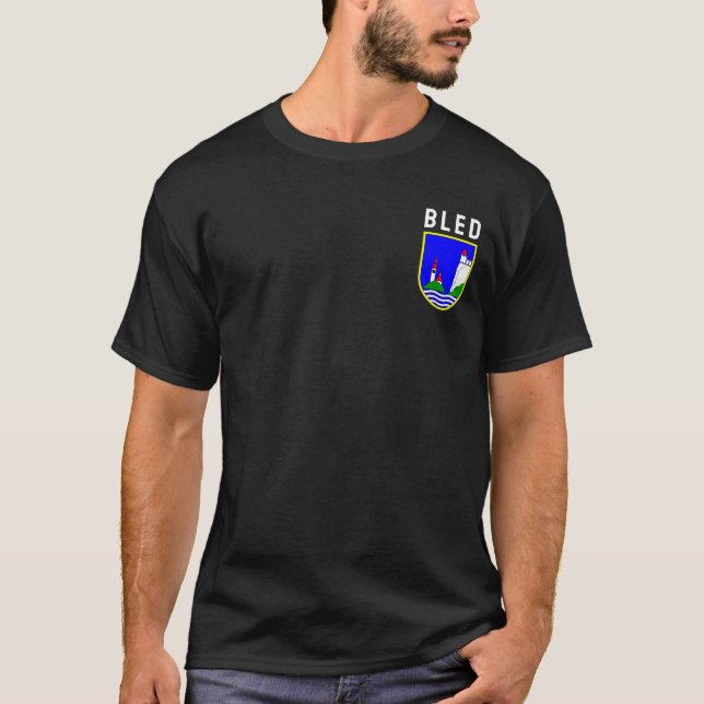 Vapen för Bled, Slovenien T Shirt (Framsida)