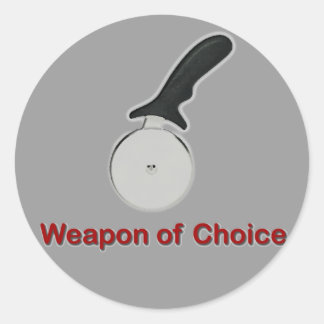 Vapen för Choice Sticker Runt Klistermärke