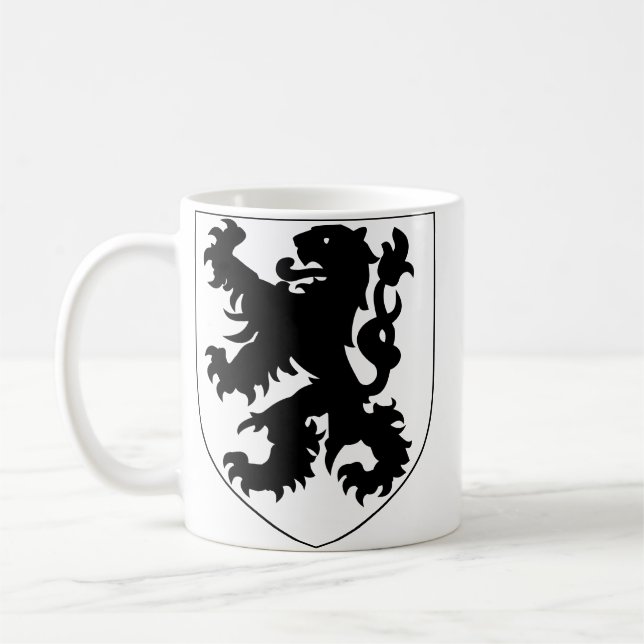 Vapen för Flandern Kaffemugg (Vänster)