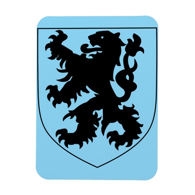 Vapen för Flandern Magnet (Vertikal)
