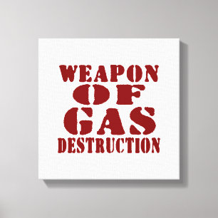 Vapen för gasdestruktion canvastryck