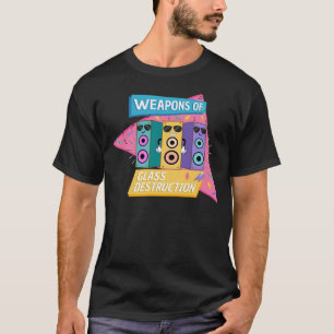 Vapen för glasförstörelse i 90-talsstil t shirt