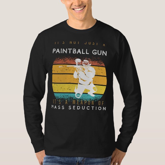 Vapen för massförsegling Paintball Gun Tee - Plat (Framsida)