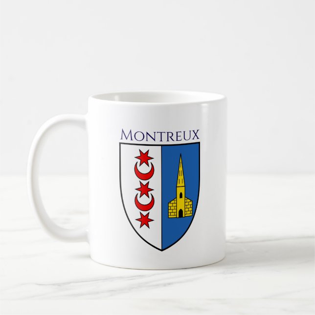 Vapen för Montreux, Schweiz Kaffemugg (Vänster)