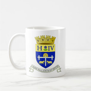 Vapen för Pau, Pyrénées-Atlantiques (FRANKRIKE) Kaffemugg
