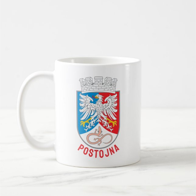 Vapen för Postojna, Slovenien Kaffemugg (Vänster)