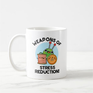 Vapen för Stressat reduktion funny Knitting Pun Kaffemugg