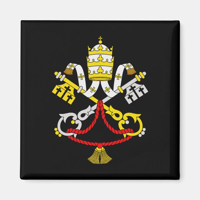 Vapen för Vatikanstaten Magnet (Framsidan)