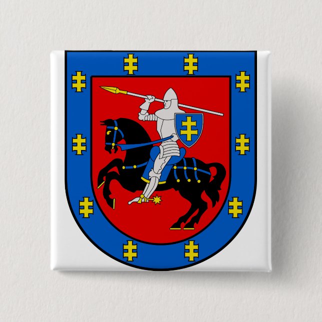 Vapen för Vilnius län Knapp (Framsida)
