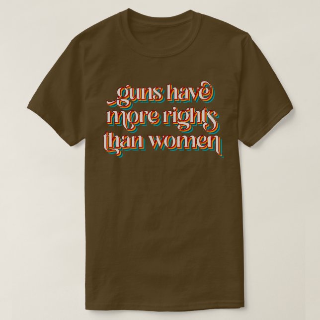 Vapen har fler Höger än kvinnor T Shirt (Design framsida)