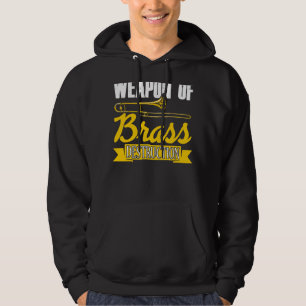 Vapen i Trombone Player Trombo-trombo för Brass De Hoodie