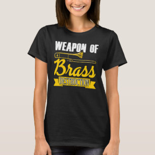 Vapen i Trombone Player Trombo-trombo för Brass De T Shirt